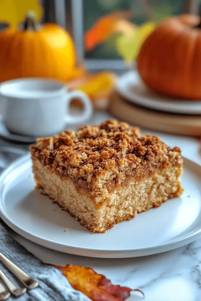 Vegan Gluten-Free Pumpkin Coffee Cake